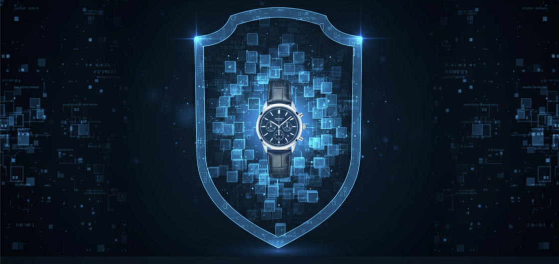 FirmaChain blockchain timestamping creating immutable proof of creation date for product images with cryptographic verification