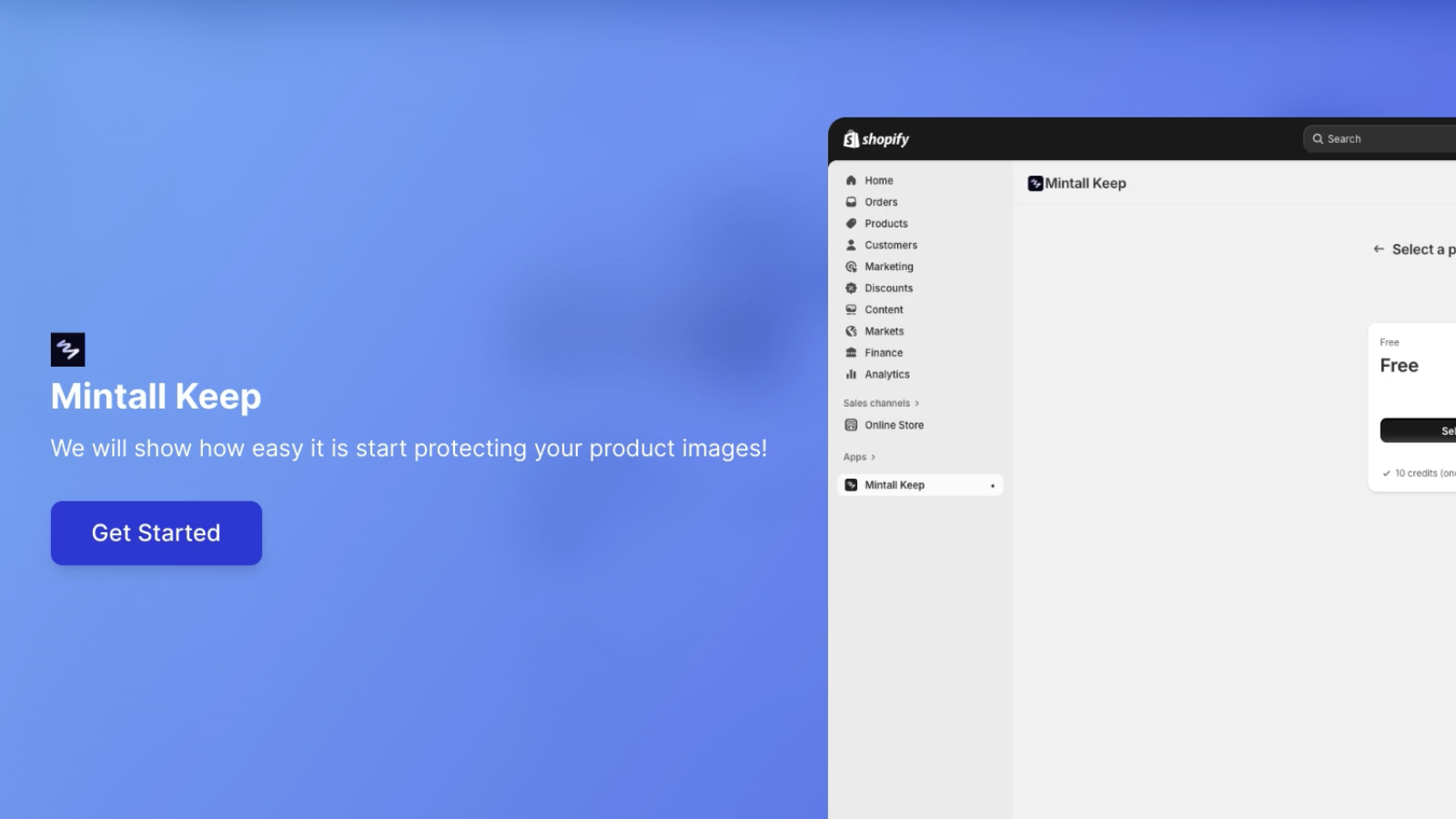 Mintall Keep now available on Shopify App Store for protecting product images with C2PA credentials and blockchain timestamping